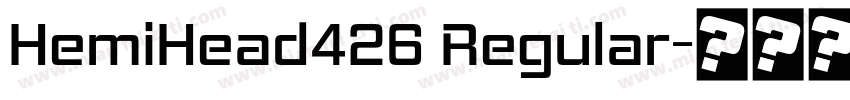 HemiHead426 Regular字体转换
